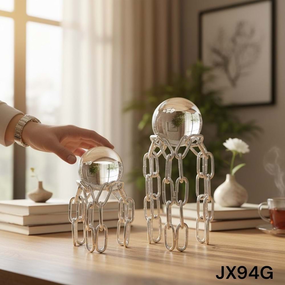 JX94.G -DEKOIR OBJE 2Lİ KÜRE GMŞ. -ZEYVE