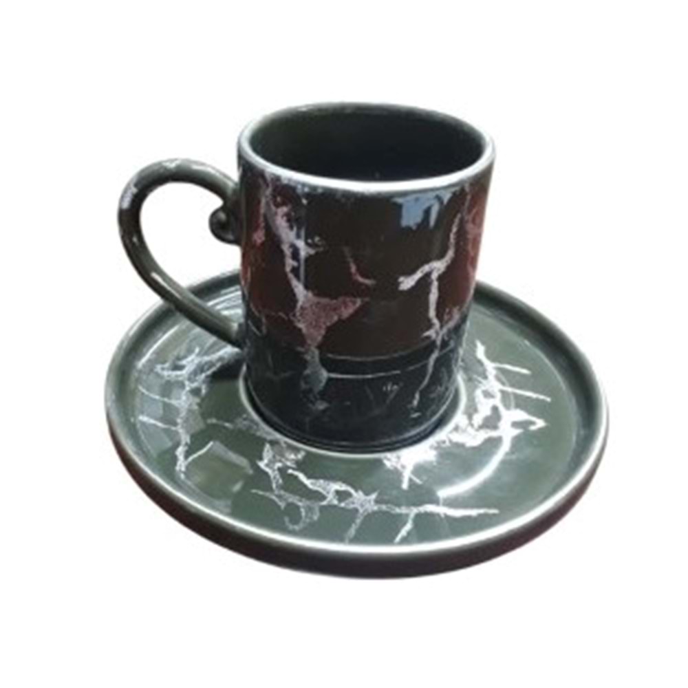 KAHVE FİNCAN TK MERMER YŞL TULU -ARYILDIZ