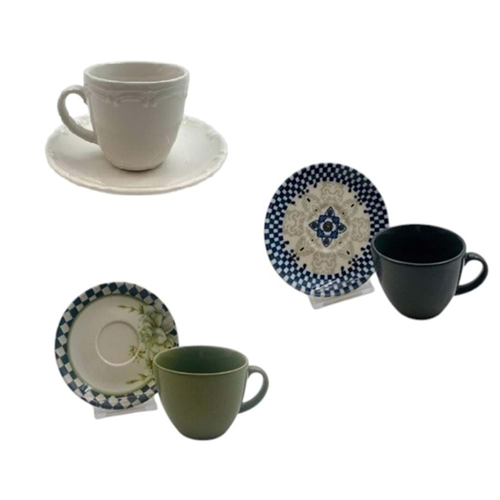 ÇAY FİNCAN TK DESENLİ/SADE -ARYILDIZ