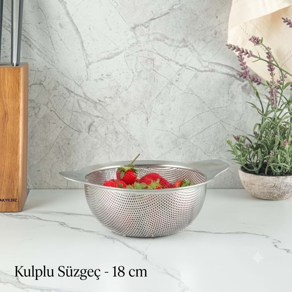 SÜZGEÇ KULPLU ÇELİK 18 CM PROTOLS -ARYILDIZ