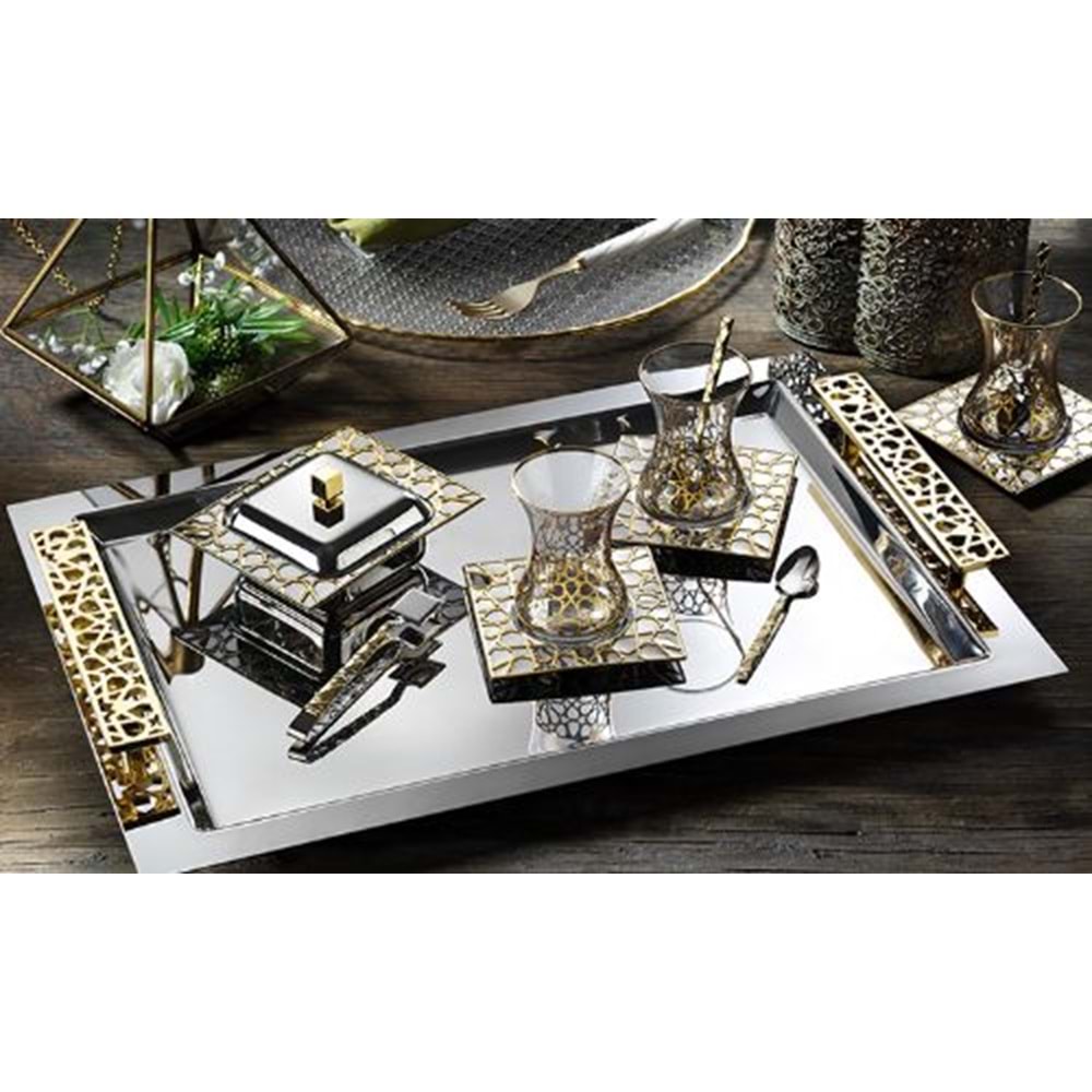 ÇAY SET 40 P.SELÇUKLU GOLD-TİAMO