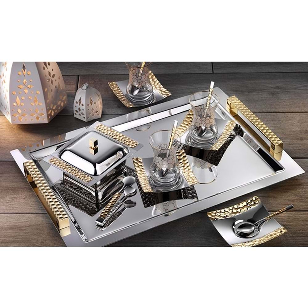 ÇAY SET 40 P.PETEK GOLD-TİAMO