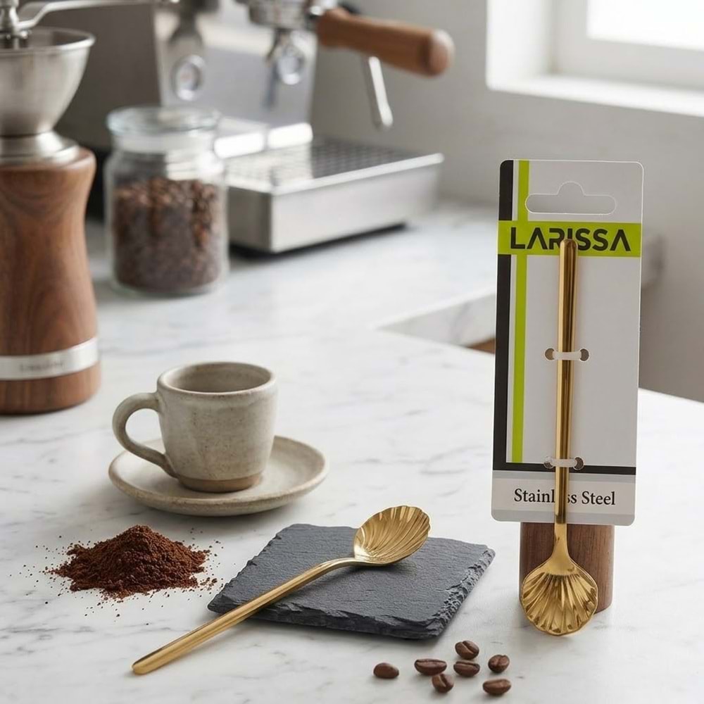 ÇAY KAŞIK İSTİRİDYE 3LÜ GOLD -LARİSSA