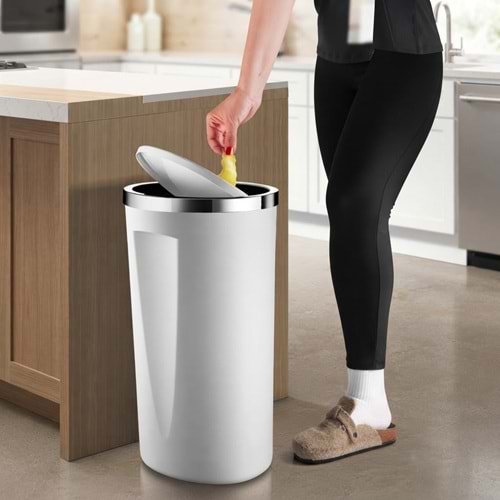 E76.01 -LENOX 35LT ÇÖP BEYAZ -PRİMANOVA