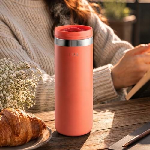 VF0476 -FİKA TAUKO TERMOS BARDAK 470ML KIRMIZI -PRİMANOVA