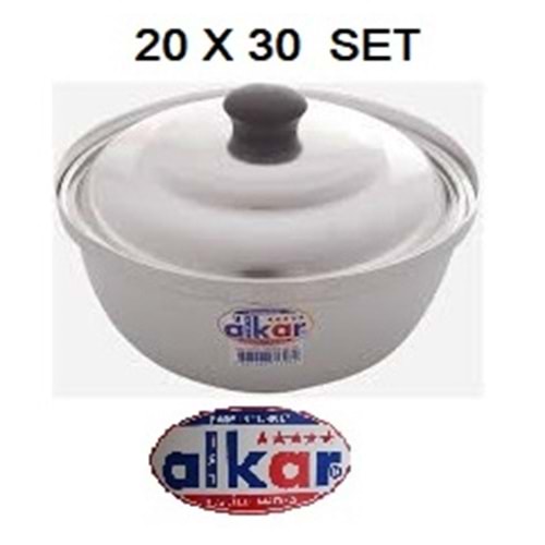 ALÜMİNYUM HELVANE TENC. 20 X 30 SET -ALKAR