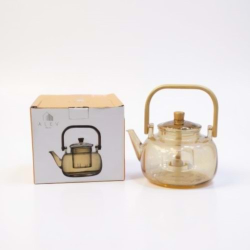 16 -CAM DEMLİK SÜZGEÇLİ AHŞAP SAPLI BAL -ALEV