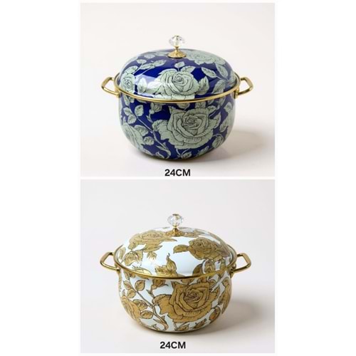 EMAYE DERİN TENC. 24 BOMBE DESENLİ -ALEV