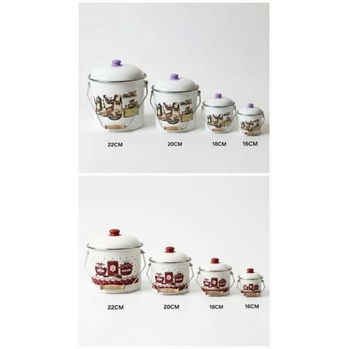 EMAYE BAKRAÇ 16*22 4 LÜ -ALEV