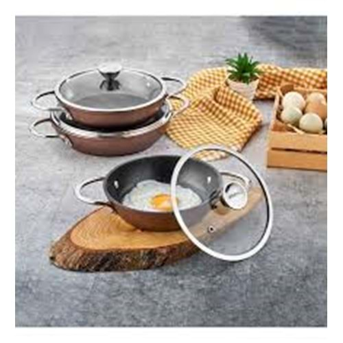 OMLET SET GRANİT RENK.-AMBOS