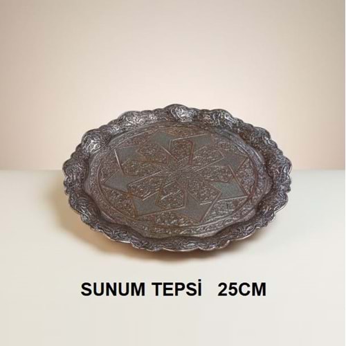 AYVALI BAKIR SUNUMLUK YUVR.25CM -A.BAKIR