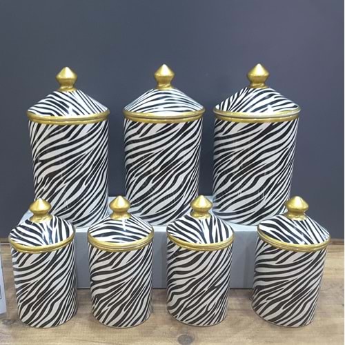 BAHARAT TK. 7 Lİ SERAM.DEKOR ZEBRA -CANBA