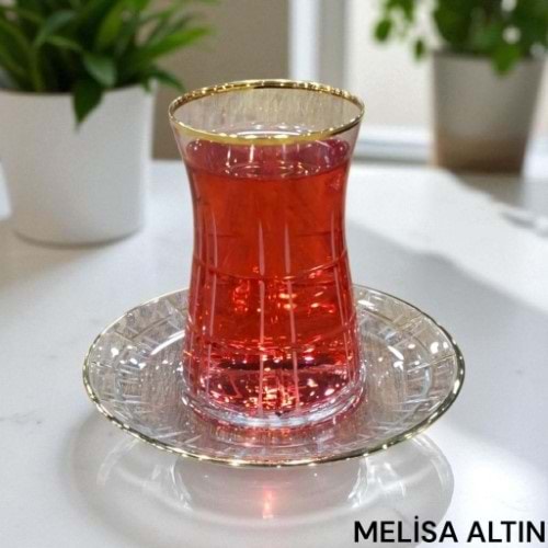 ÇAY SET 12 PRÇ MELİSA GOLD -CANBA