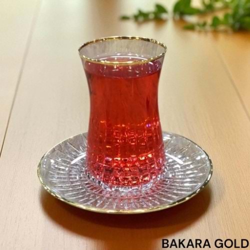 ÇAY SET 12 PRÇ BAKARA GOLD -CANBA