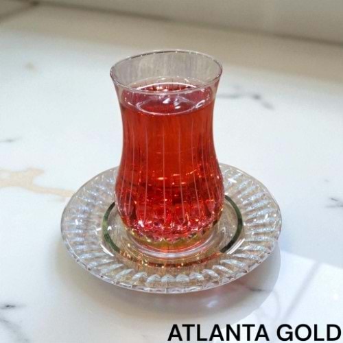 ÇAY SET 12 PRÇ ATLANTA GOLD -CANBA