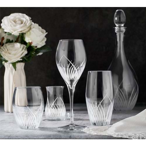 KRİSTAL 61 PRÇ. SADE DEKOR LOTUS -CANBA