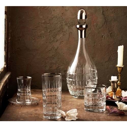 KRİSTAL 61 PRÇ. PLATİN DEKOR MELİSA -CANBA