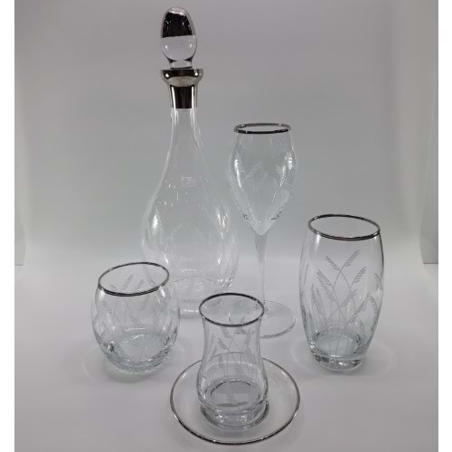 KRİSTAL 61 PRÇ. DİVA PLATİN -CANBA