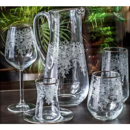 KRİSTAL 61 PRÇ. CLARIS PLATİN -CANBA