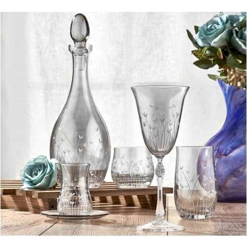 KRİSTAL 61 PRÇ. RENKLİ NOVA FÜME -CANBA