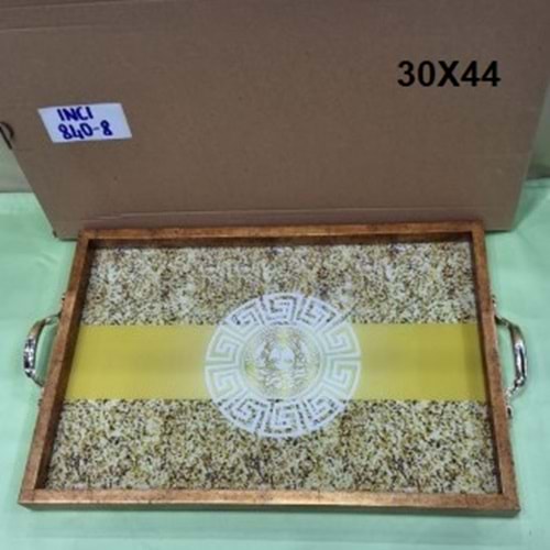 840.8 -AHŞP.DEKOR TEPSİ DİKD -İNCİ