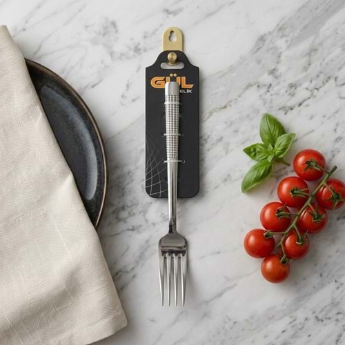 YEMEK ÇATAL 6'LI HASIR ÇUBUK -GÜL