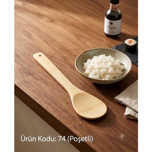 74 -BAMBU KAŞIK POŞETLİ - TANER