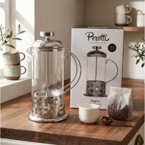 FRENCHPRESS 350ML. MTL/CAM -PEROTTİ