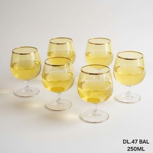 LÜSTER DL.47 S81CN25 -CAM KADEH 6 LI -BAL