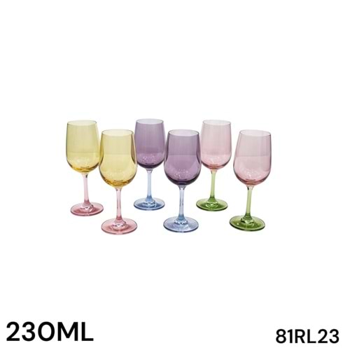 LÜSTER DL.61 S81RL23-CAM BARDAK 6 LI -RENKLİ