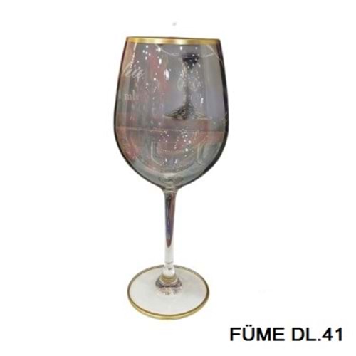 LÜSTER DL.41-CAM BARDAK 6 LI -FÜME