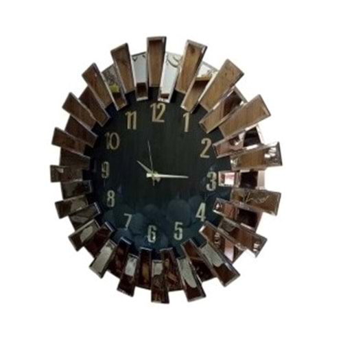 PAK102.G - PİYANO AYNALI SAAT 60CM GOLD -ÖZPAK