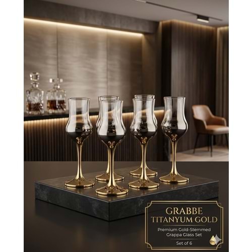 GRABBE-CAM BARDAK TİTANYUM GOLD -POLANT