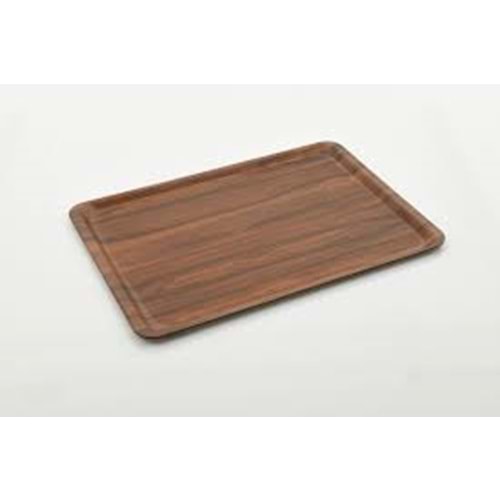 KAYMAZ TEPSİ 43X61 CEVİZ MAT -TRİA