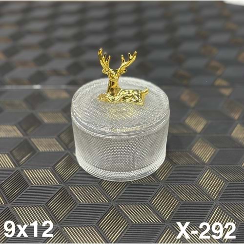 X.292-KRİSTAL CAM ŞEKERLİK GEYİKLİ KÇK -ALLEGRİ