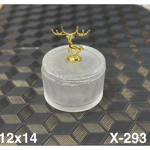 293-KRİSTAL CAM ŞEKERLİK GEYİKLİ BYK -ALLEGRİ