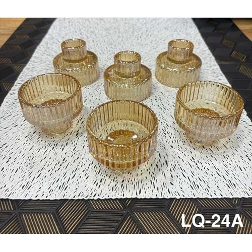 LQ.24 -CAM SUNUMLUK AMBER ORİGAMİ -ALLEGRİ