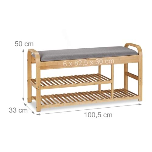 11433-BAMBU AYAKKABILIK OTURMALI -ALLEGRİ