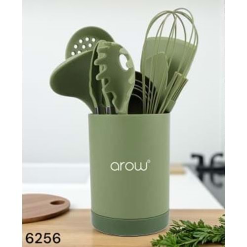 6256-SERVİS SET SİLİKON 11 PRÇ.YŞL-AROW