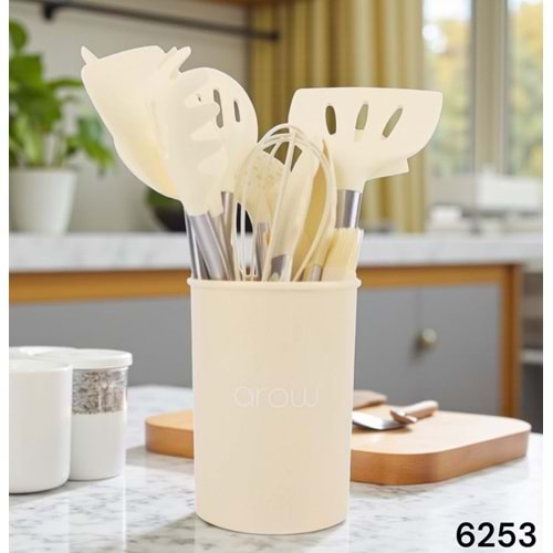 6253-SERVİS SET SİLİKON 15 PRÇ.KREM -AROW