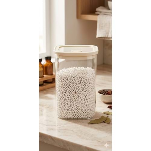 6227-CAM KAVANOZ VAKUMLU 1200ML -AROW
