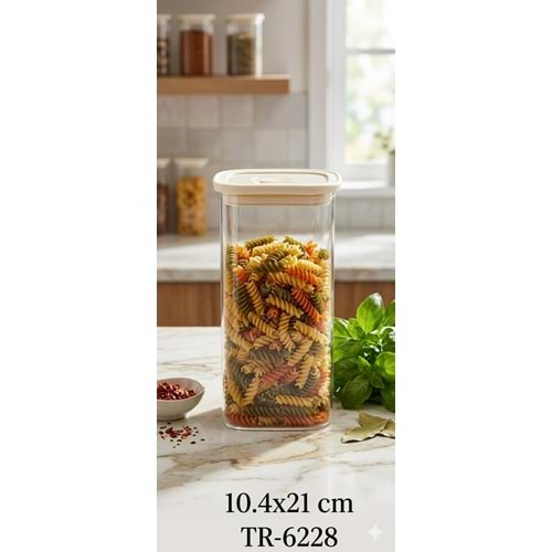 6228-CAM KAVANOZ VAKUMLU 1600ML -AROW