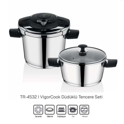 4532-DÜDÜKLÜ TENC. CLİPSO 4+6 LT VİGOR -AROW