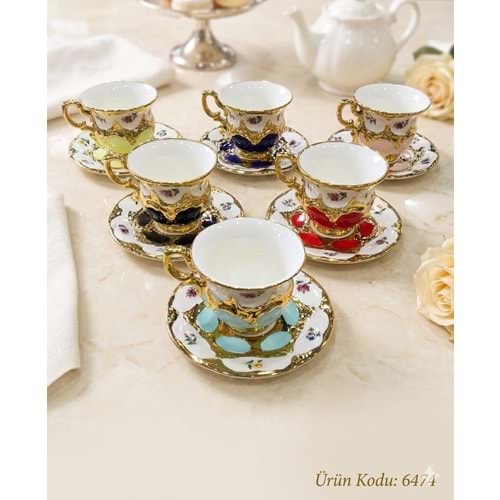6474-KAHVE FİNCAN PORS. OPHELİA -AROW