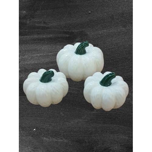 6490.91.B-OBJE BALKABAĞI 3LÜ BEYAZ 2+1 -AROW