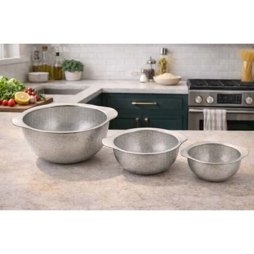 6665-SÜZGEÇ METAL 3 LÜ SIEVE -AROW