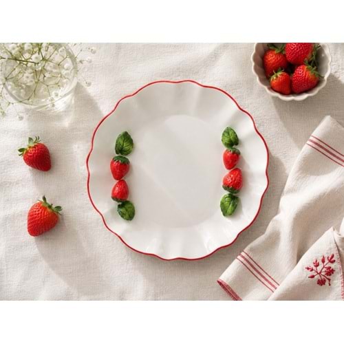 6832-ÇİLEK SUNUM TABAK SERVİS 30CM -AROW