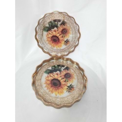 6736 -TEPSİ AKRİLİK 2Lİ FIRFIR -AROW