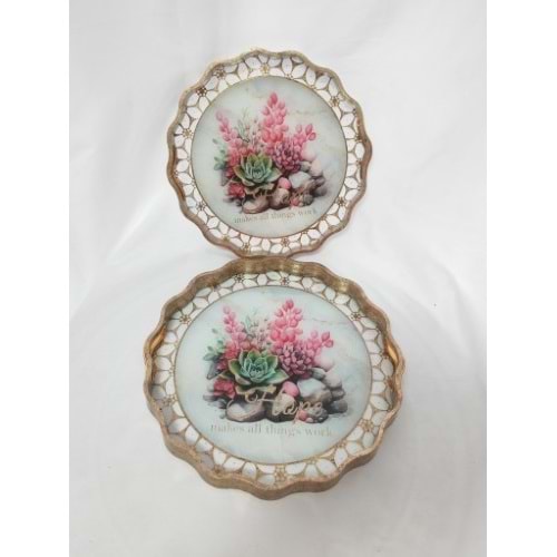 6742 -TEPSİ AKRİLİK 2Lİ FIRFIR -AROW