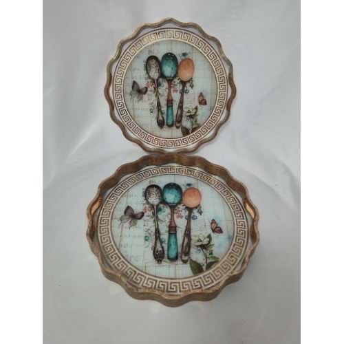 6745 -TEPSİ AKRİLİK 2Lİ FIRFIR -AROW